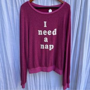 Wildfox Purple Sweatshirt